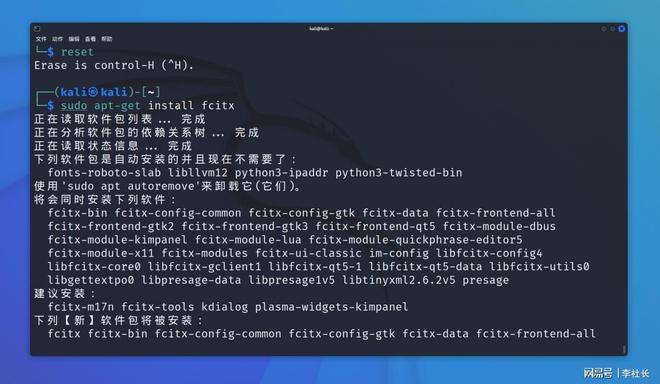 kali 安装中文输入法
